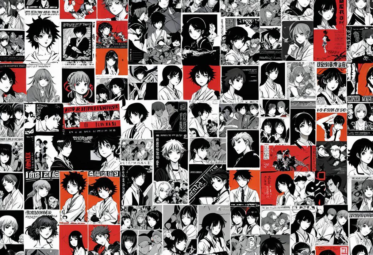 A vibrant collage illustrating the evolution of hentai from manga pages to animated scenes, featuring iconic characters in various artistic styles, such as detailed manga art transforming into colorful anime frames. Include elements like open manga books blending into animated film reels. Use a dynamic, eye-catching color palette. super-realistic. vibrant colors. 3D.
